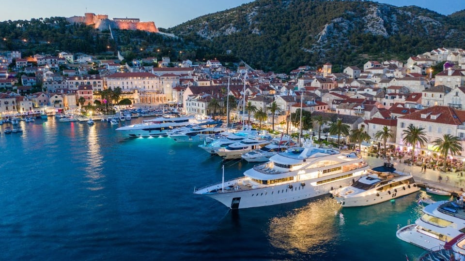 Hvar harbour overlook for multi-day private driver itineraries